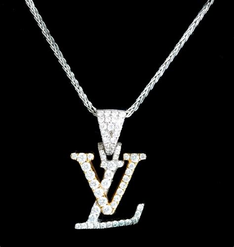 lv neckless|14k louis vuitton necklace.